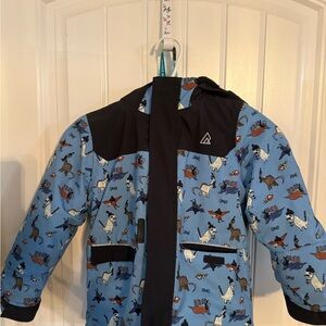 Rip Zone Blue Animal Print Jacket